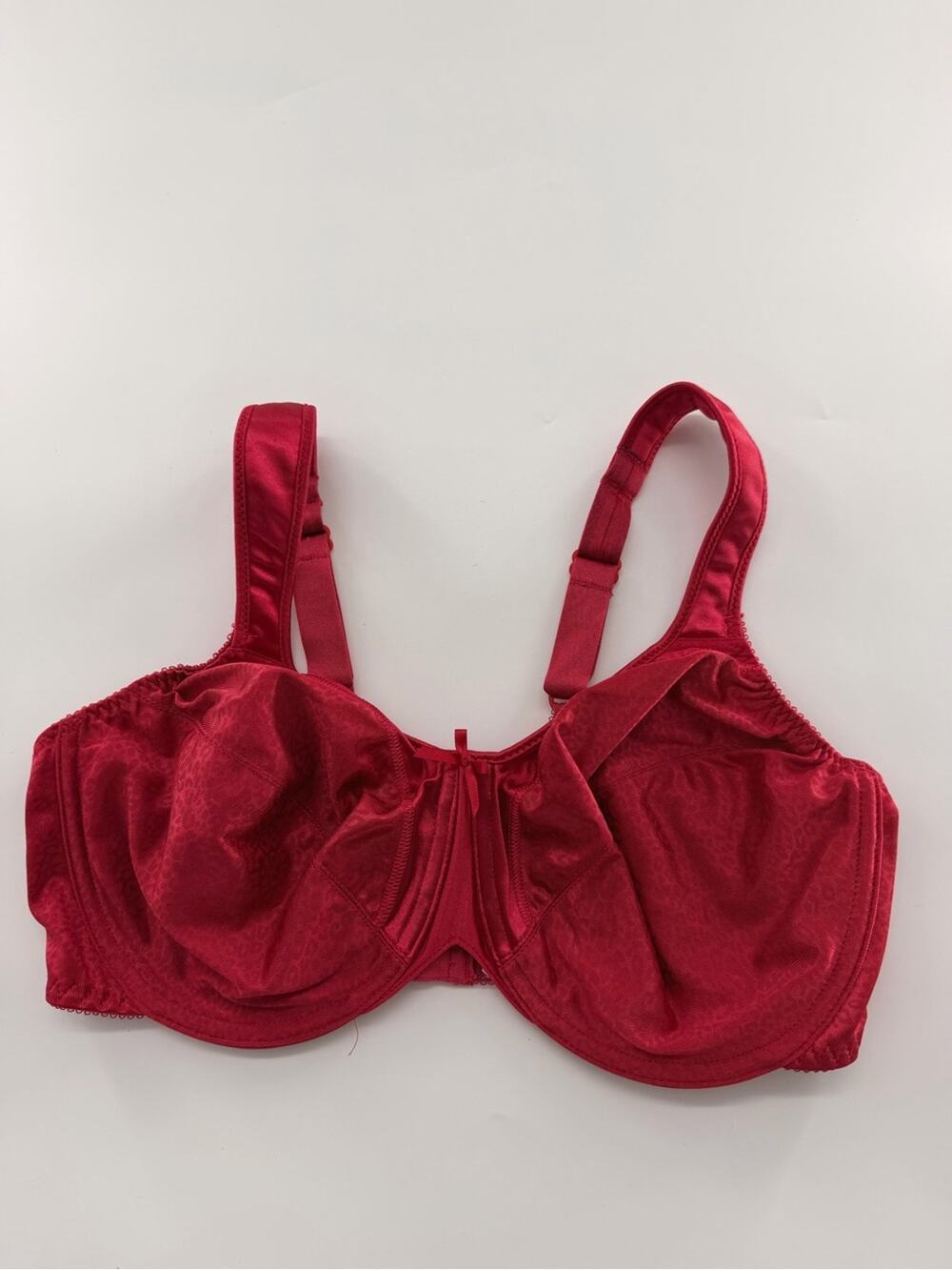 Bali Satin Tracings Minimizer Bra Red Women’s 36D 3562